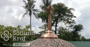 kubah masjid tembaga model ukir