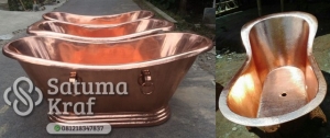 kerajinan bak mandi tembaga dan kuningan