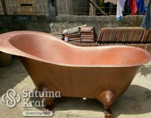 bak mandi tembaga mewah