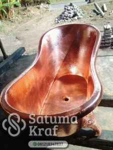 bak mandi tembaga kuningan