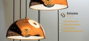 banner kerajinan tembaga dan kuningan satuma kraf jakarta