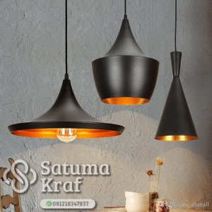lampu gantung tembaga mewah dan modern