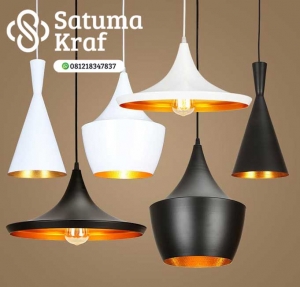 lampu gantung modern dari tembaga