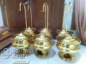 chaffing dish dari kuningan tembaga boyolali
