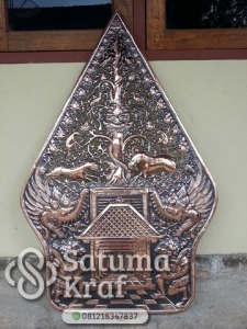 hiasan dinding wayang gunungan