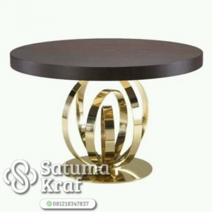 meja tembaga kuningan bagus mewah