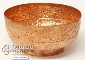 mangkok dari tembaga kuningan ala india