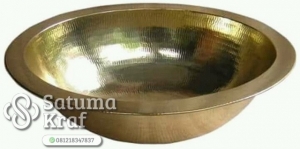 piring tembaga kuningan