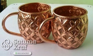 gelas tembaga kuningan