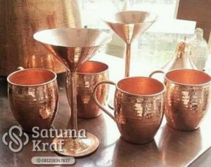 kerajinan gelas tembaga dan kuningan