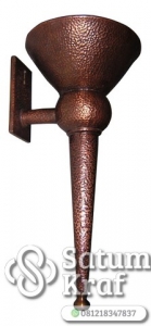 lampu dinding tembaga model obor 1