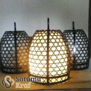 Lampu Sangkar Anyaman kuningan