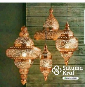 lampu gantung model timur tengah dari tembaga