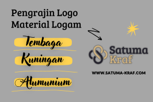 Pengrajin Logo Material Logam Tembaga Kuningan Alumunium