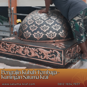 pengrajin kubah tembaga asli