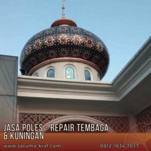 jasa poles pewarnaan kubah tembaga