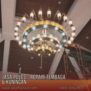 jasa poles pewarnaan lampu masjid