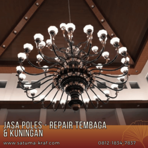 jasa poles pewarnaan lampu tembaga