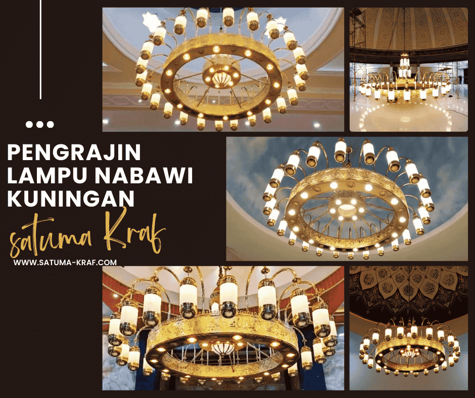 Pengrajin lampu nabawi kuningan