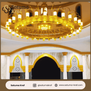 lampu masjid nabawi bahan kuningan