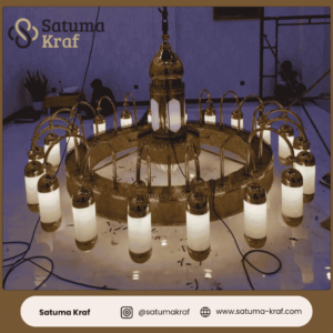 lampu masjid nabawi dari kuningan