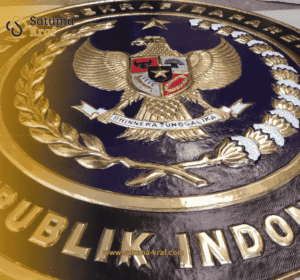 logo relief timbul Tembaga