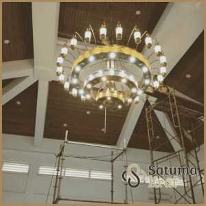 Jasa poles lampu kuningan masjid