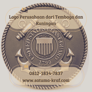 Logo Perusahaan dari Tembaga dan Kuningan