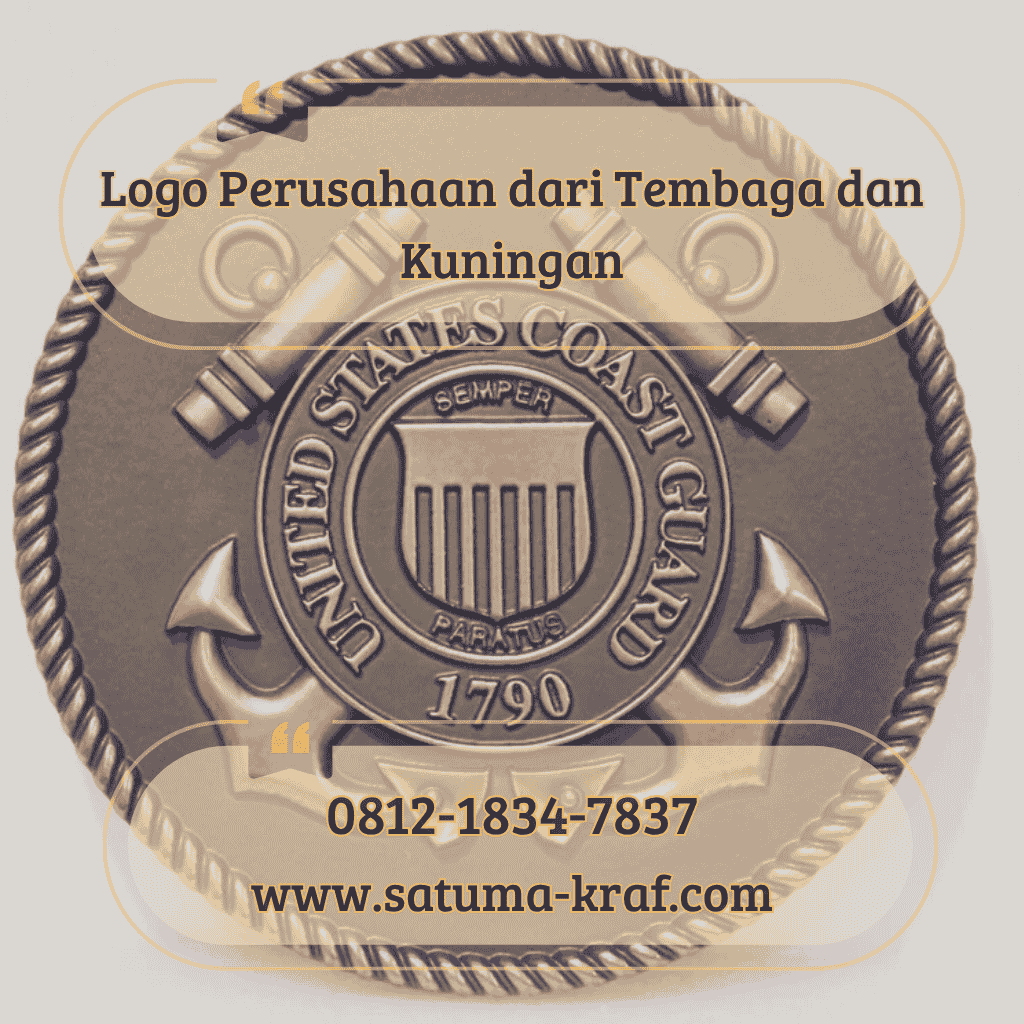 Logo Perusahaan dari Tembaga dan Kuningan