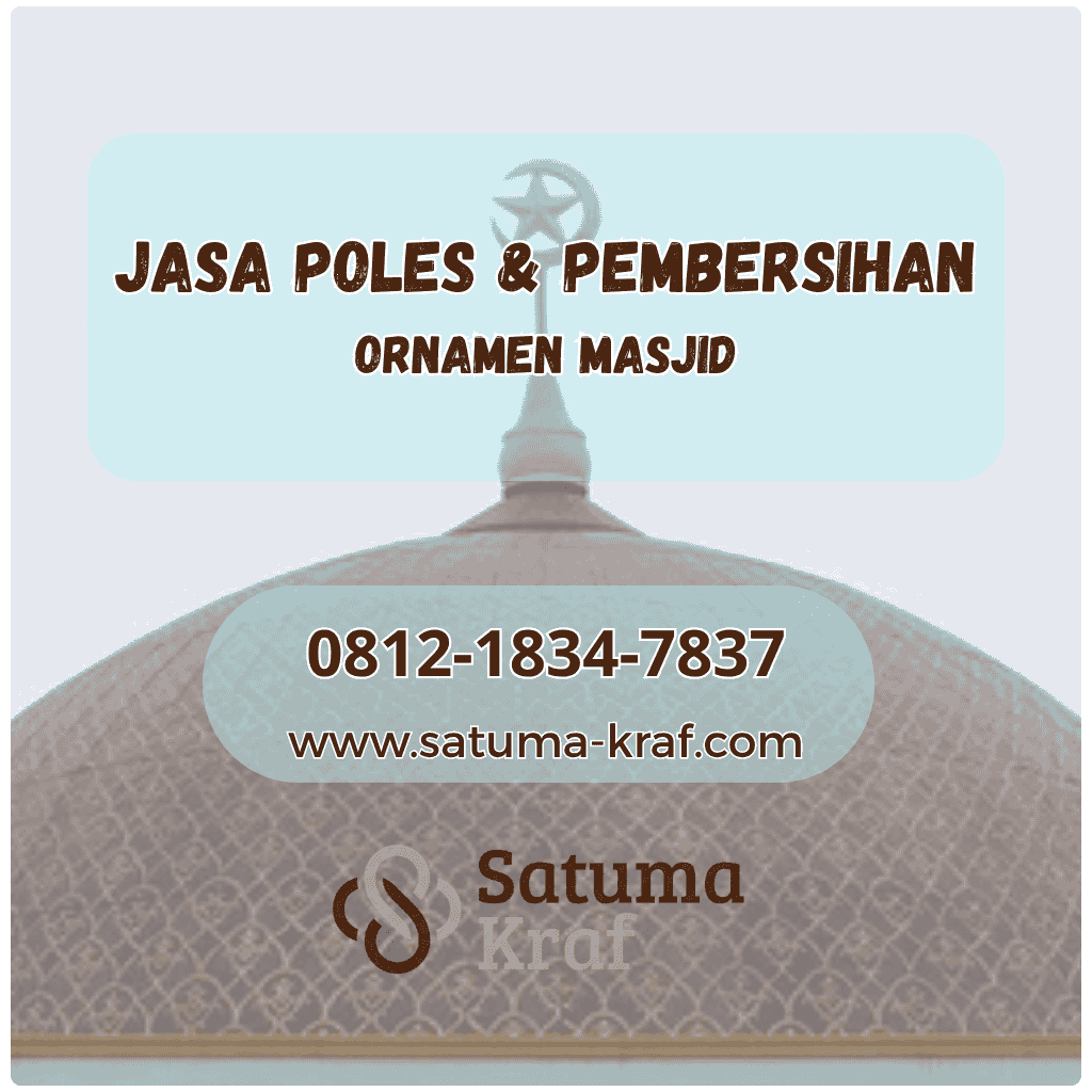 jasa poles dan pembersihan ornamen masjid