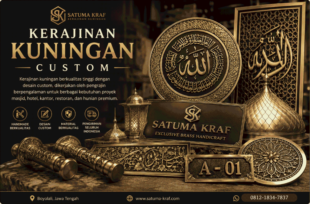Kerajinan kuningan handmade jakarta