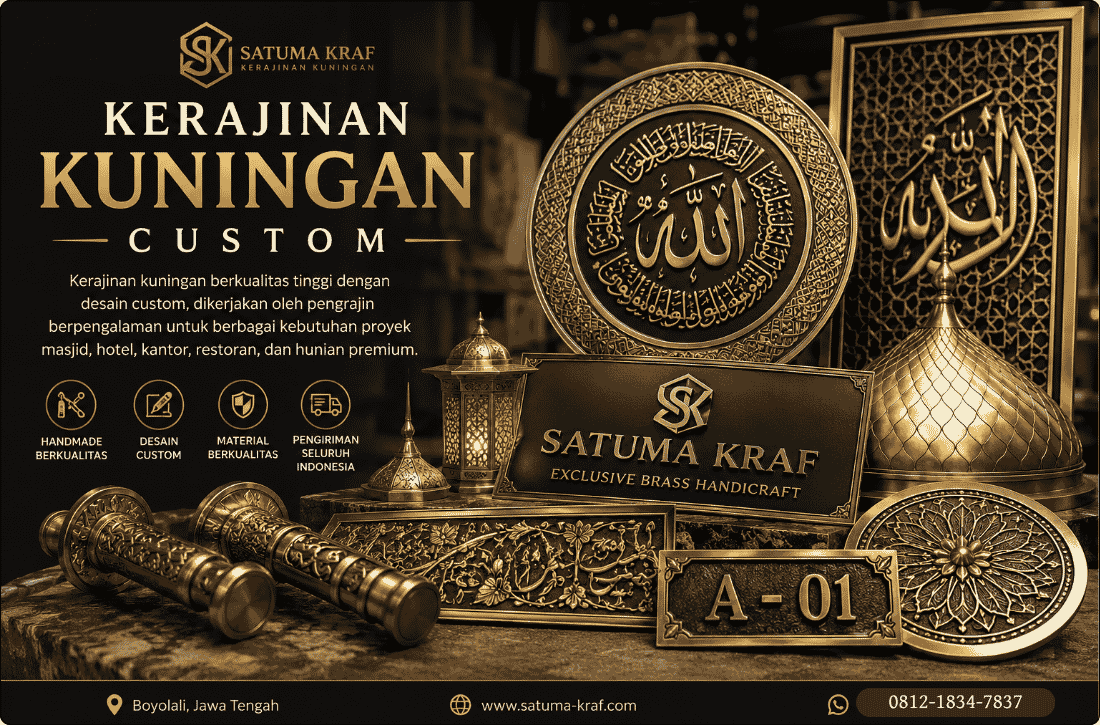 Kerajinan kuningan handmade jakarta