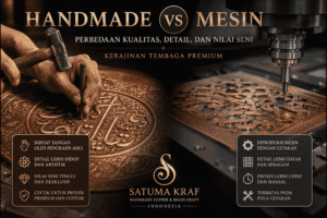 Kerajinan tembaga handmade vs mesin