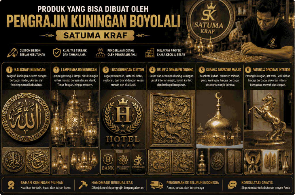 Pengrajin Kuningan Boyolali Satuma Kraf