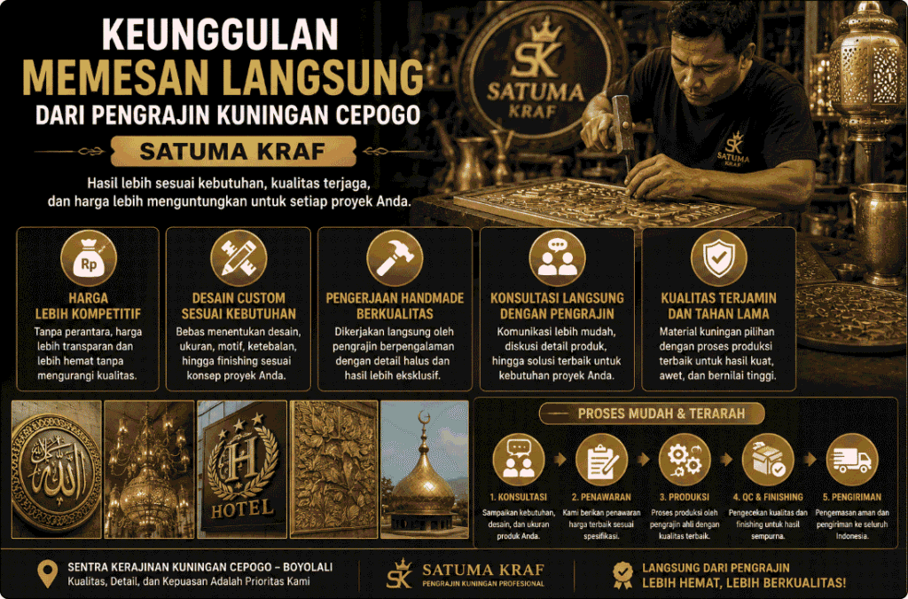Pengrajin Kuningan Cepogo boyolali satuma kraf