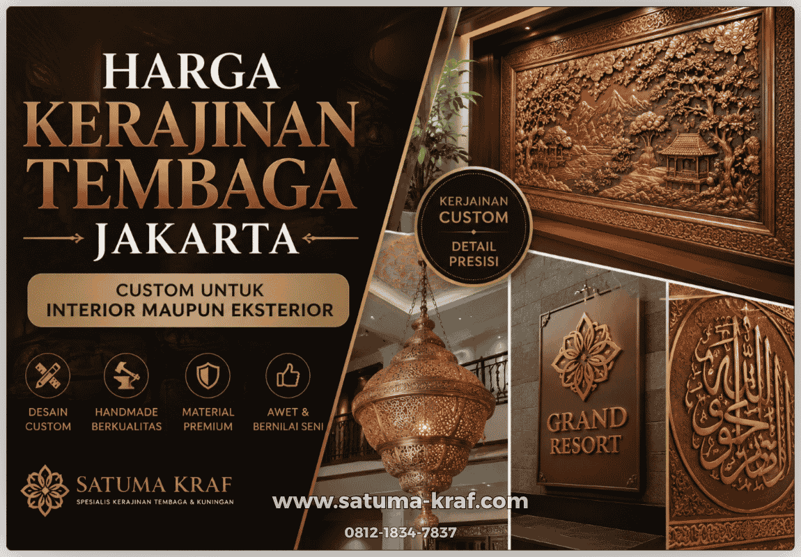 harga kerajinan termbaga jakarta custom