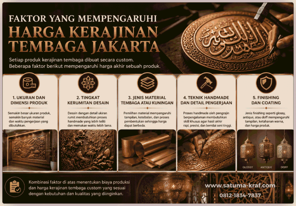 harga yang mempengaruhi kerajinan tembaga custom