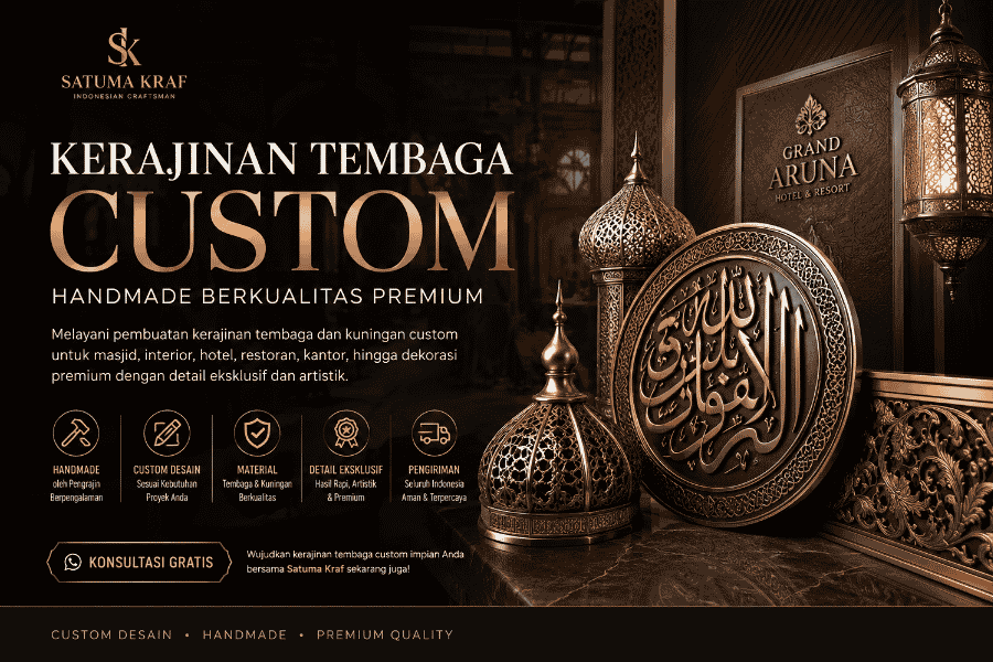 kerajinan tembaga custom satuma kraf