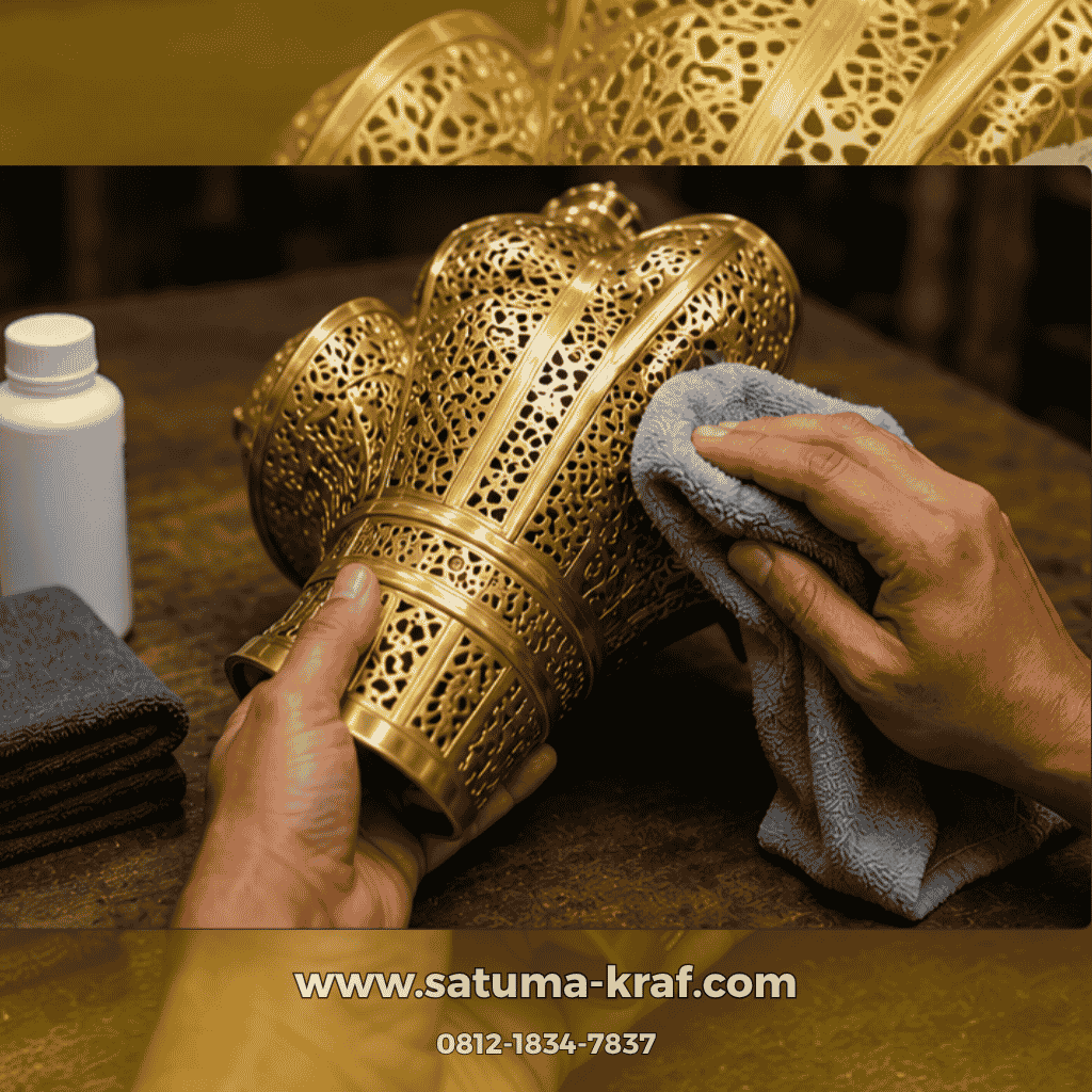 pembersihan ornamen kuningan
