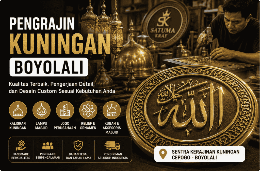 pengrajin kuningan boyolali satuma kraf jakarta