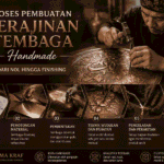 proses pembuatan kerajinan tembaga handmade