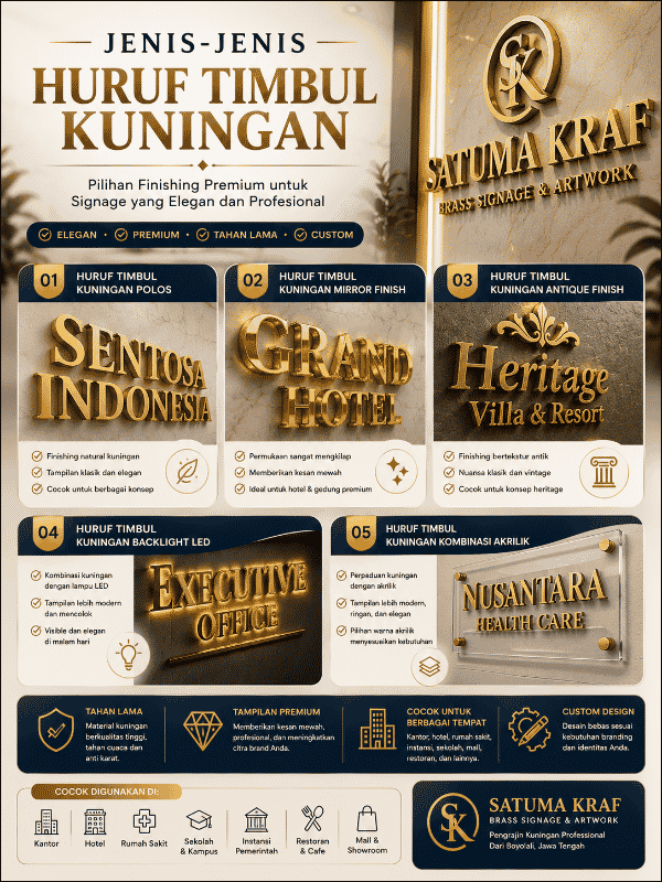 Jenis Jenis Huruf Timbul Kuningan Jenis Jenis Huruf Timbul Kuningan