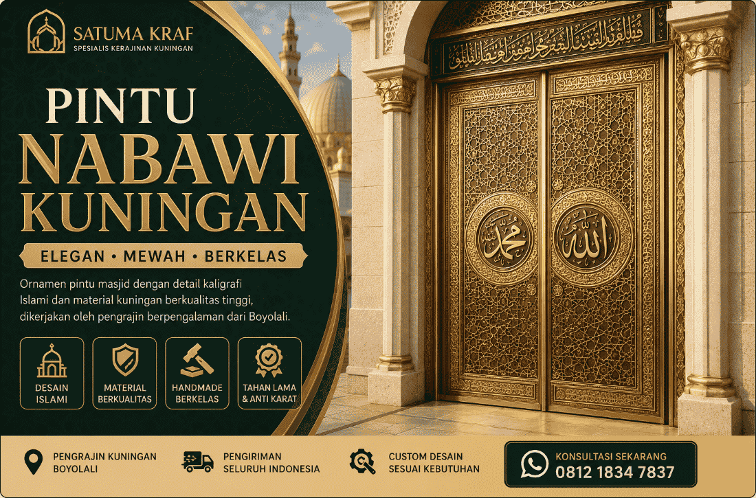 Pengrajin Pintu Nabawi Kuningan Boyolali