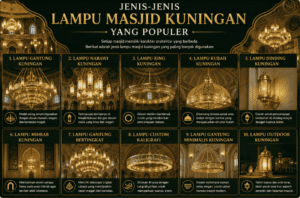 jenis lampu masjid kuningan