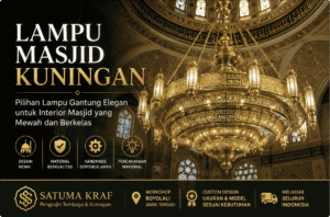 lampu masjid kuningan dari pengrajin boyolali