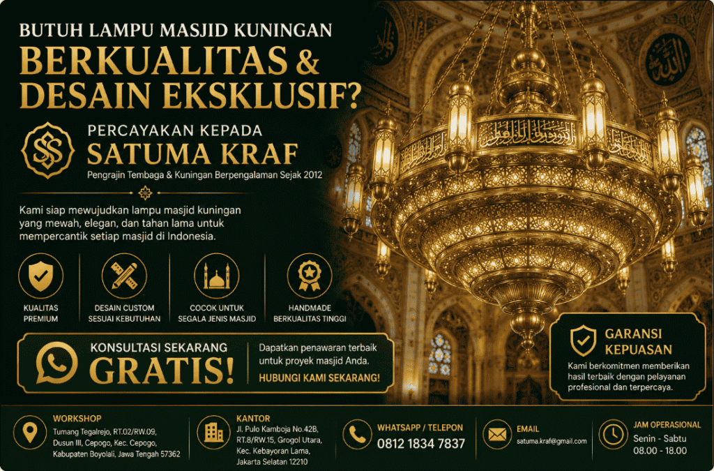 pengrajin lampu masjid kuningan boyolali