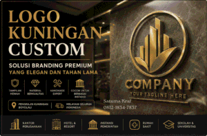 pengrajin logo kuningan custom