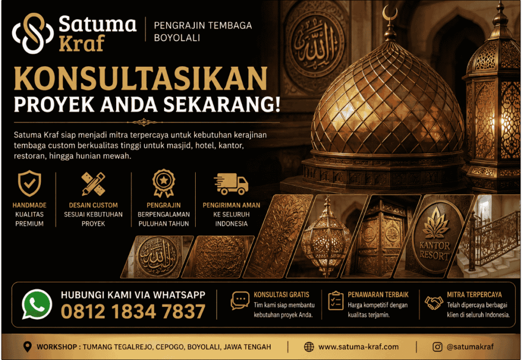 Pengrajin Tembaga Boyolali Satuma Kraf Pengrajin Tembaga Boyolali Satuma Kraf