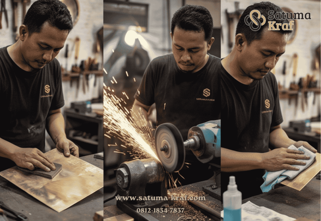 Proses Finishing Plat Kuningan Proses Finishing Plat Kuningan